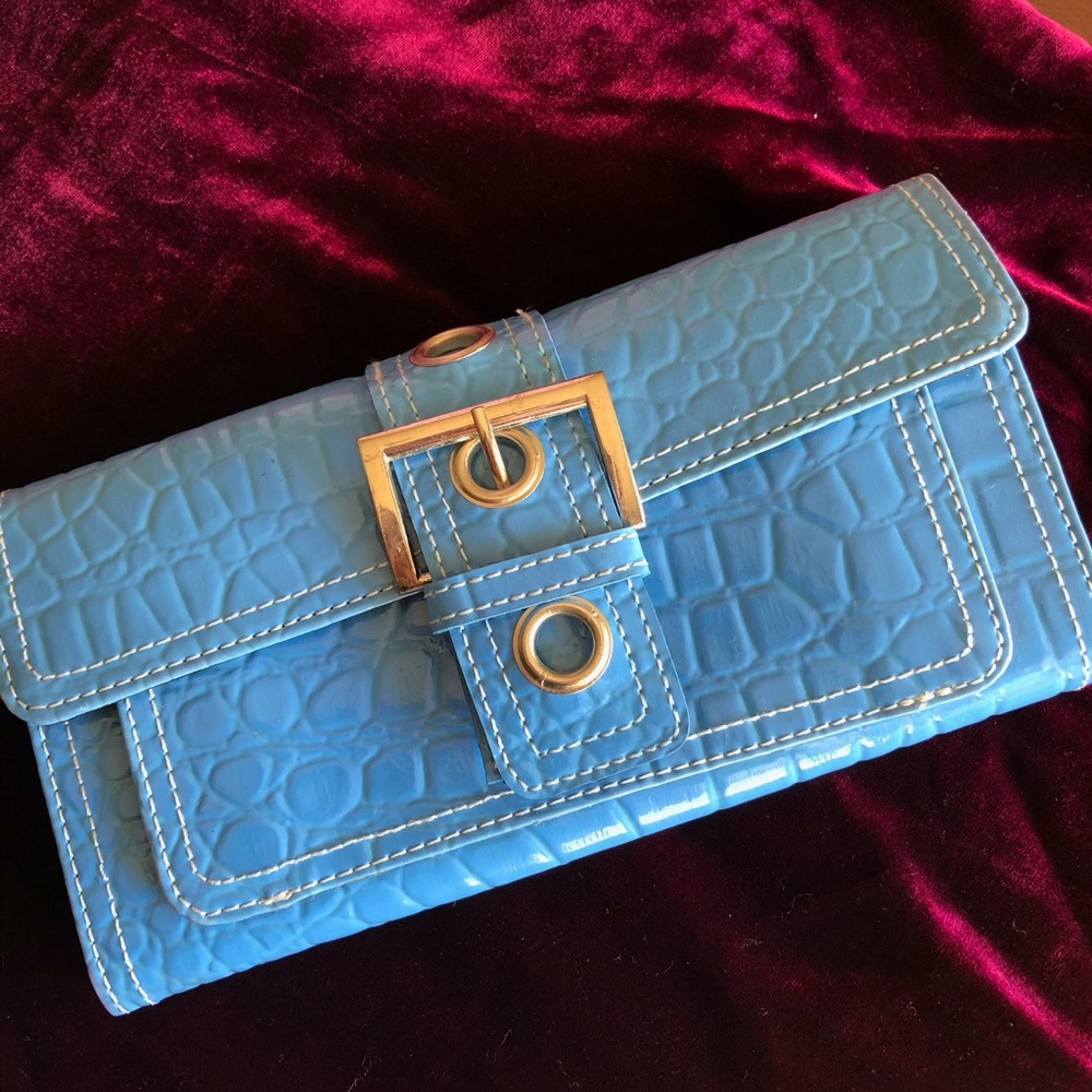 Blue wallet